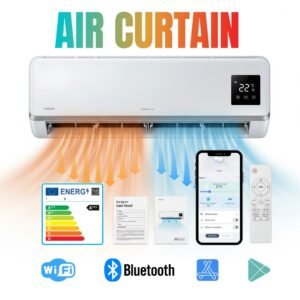 Aire Acondicionado Portátil 2 en 1 Calor y Frio - Bajo consumo y Máxima Potencia